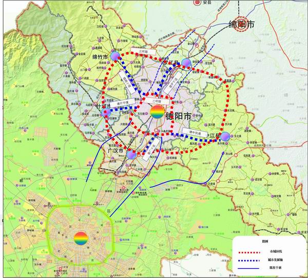 网络行德阳十三五建成五环多轴城市交通骨架网
