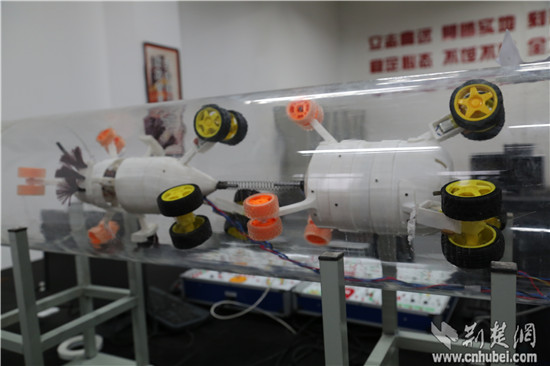 武汉大学生团队发明管道清洗机器人 获2项国